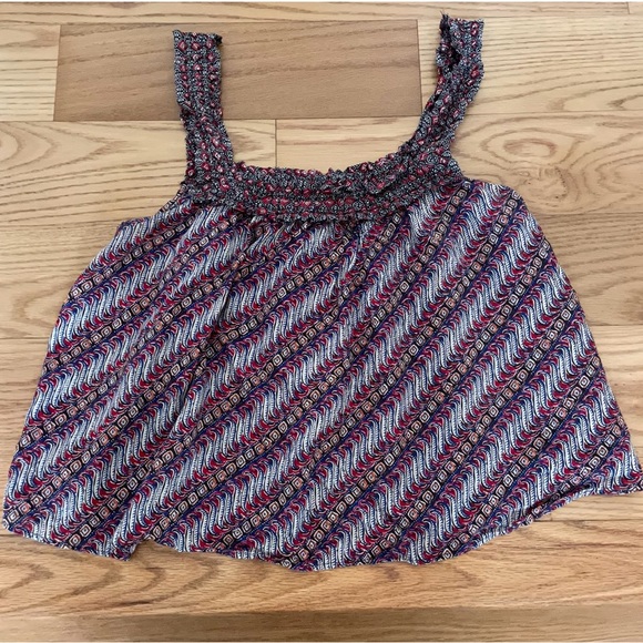Anthropologie Flowy Printed Tank Top - Picture 1 of 4